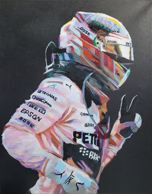 Lewis Hamilton Painting